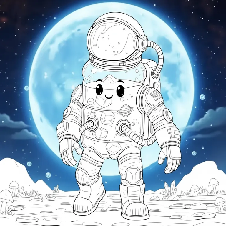 Aquanaut Coloring Page