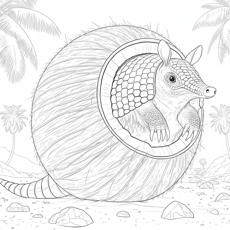 Armodillo Cocodillo Coloring Page