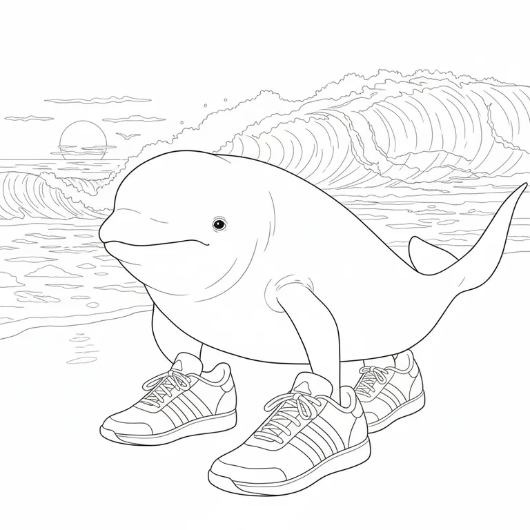 Belula Beluga Coloring Page