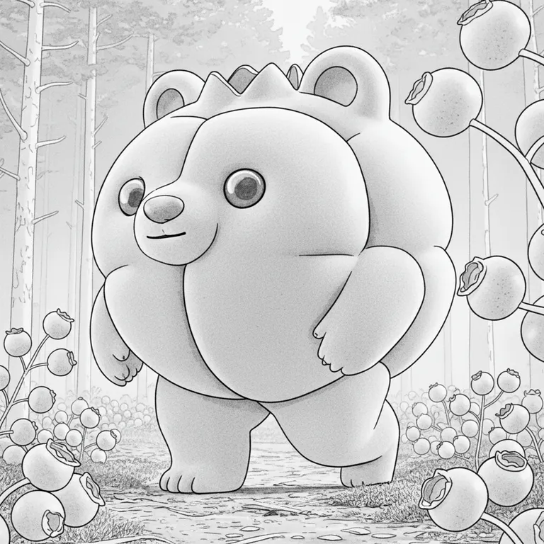 Blueberrini Tatticini Coloring Page