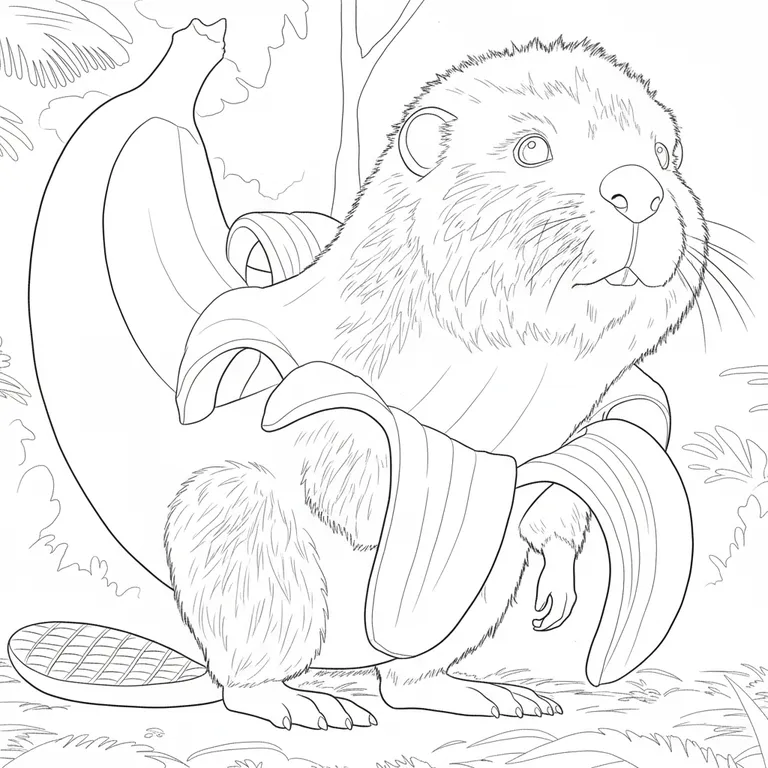 Bobrelli Bananelli Coloring Page
