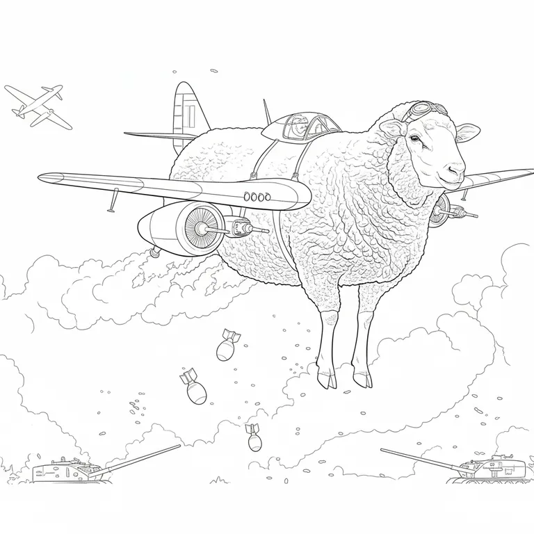 Bombombona Pecorona Coloring Page