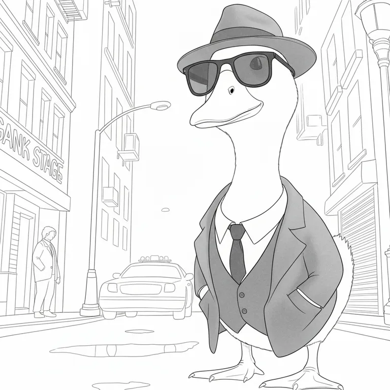 Brr Brr Gangster Gusini Coloring Page