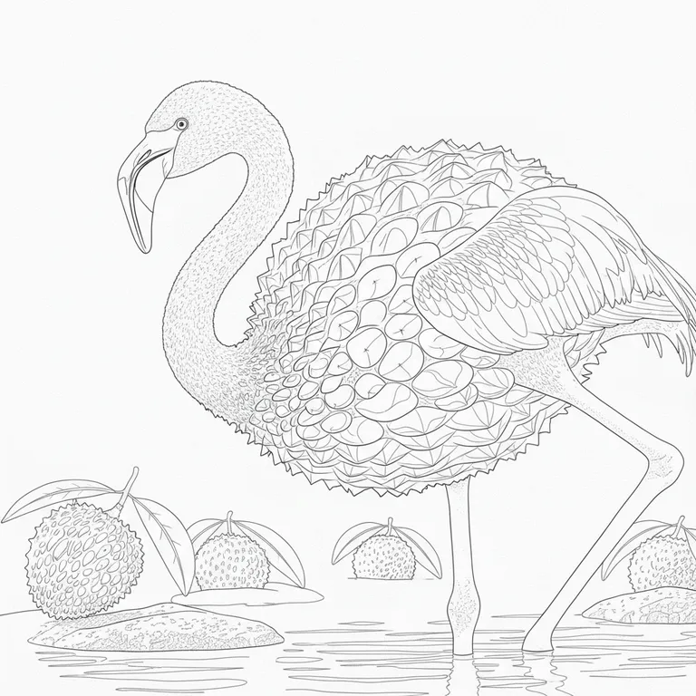 Flamingulli-gulli-gulli Coloring Page
