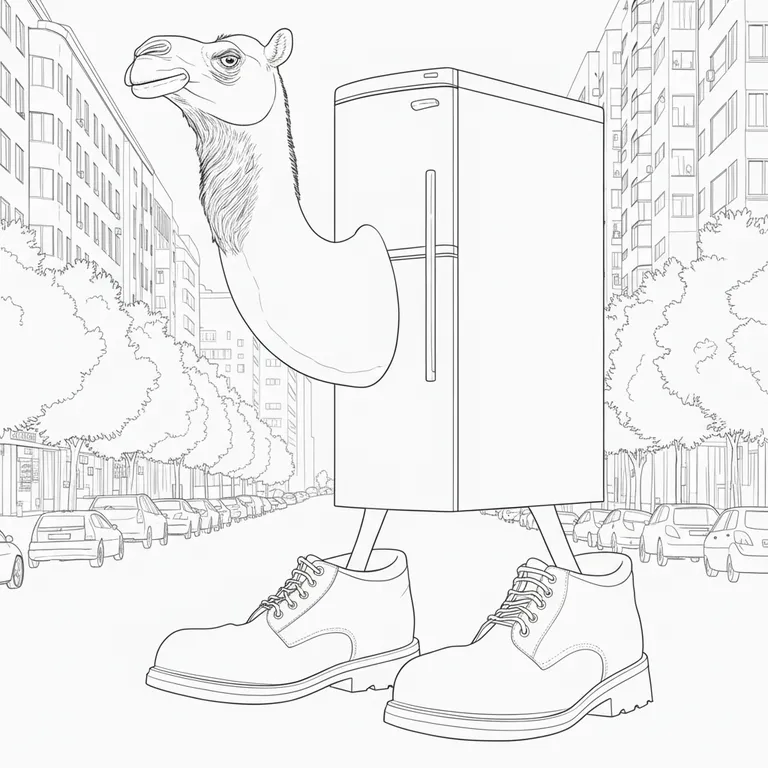 Frigo Camelo Coloring Page