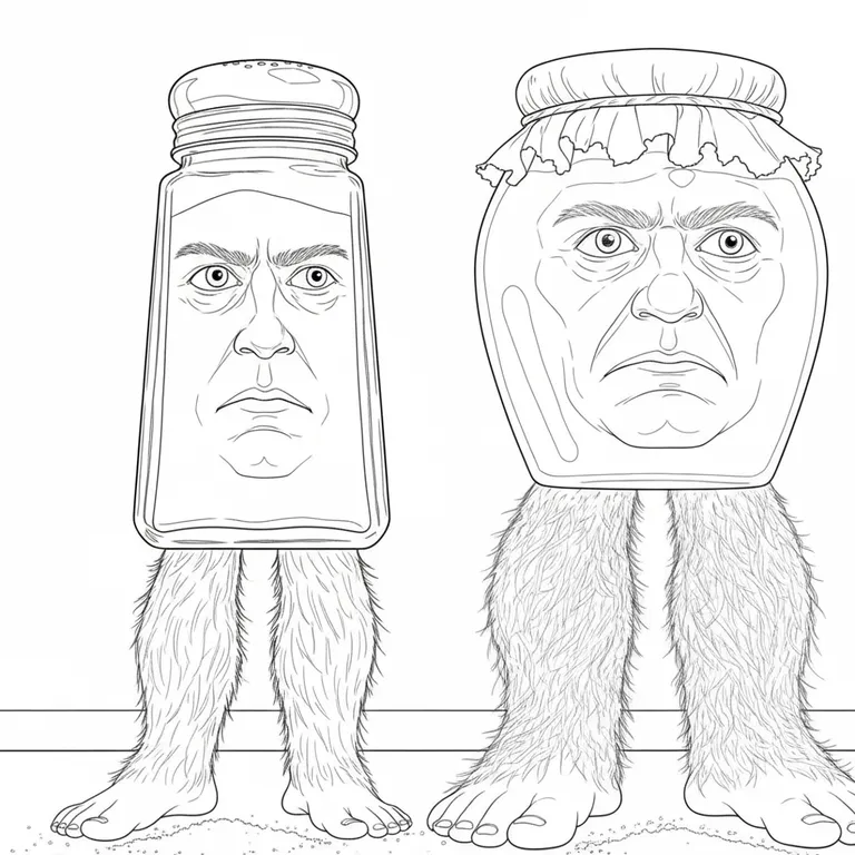 Garamararamararaman dan Madudungdung tak tuntung perkuntung Coloring Page