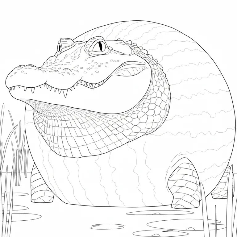 Glorbo Fruttodrillo Coloring Page