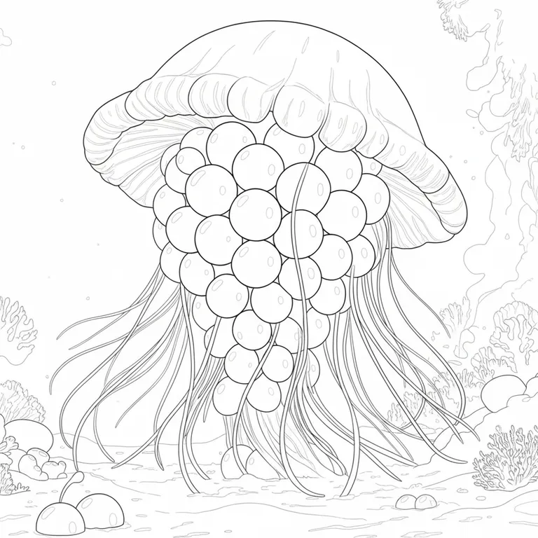 Graipussi Medussi Coloring Page