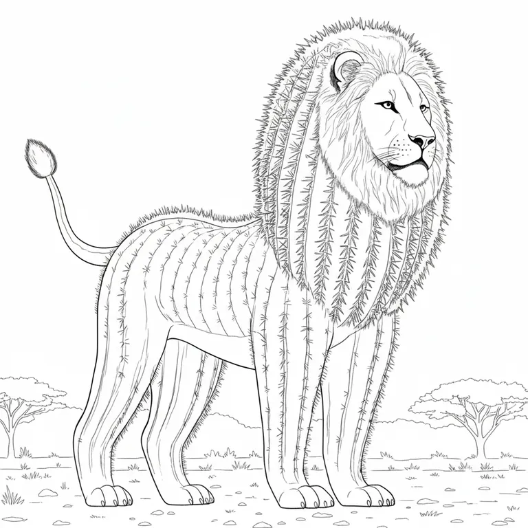 Leonelli Cactuselli Coloring Page