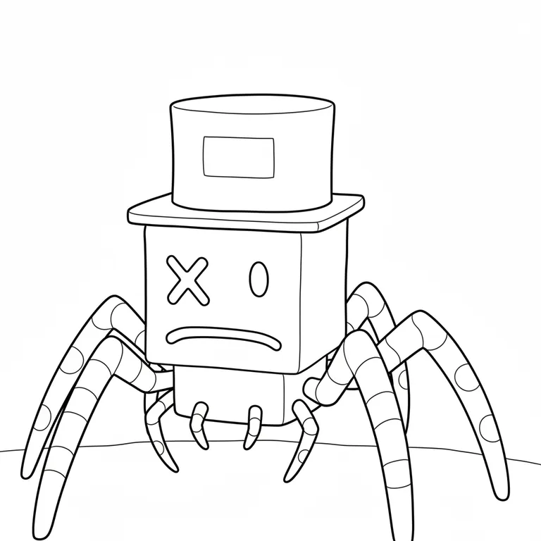 Sammyni Spyderini Coloring Page