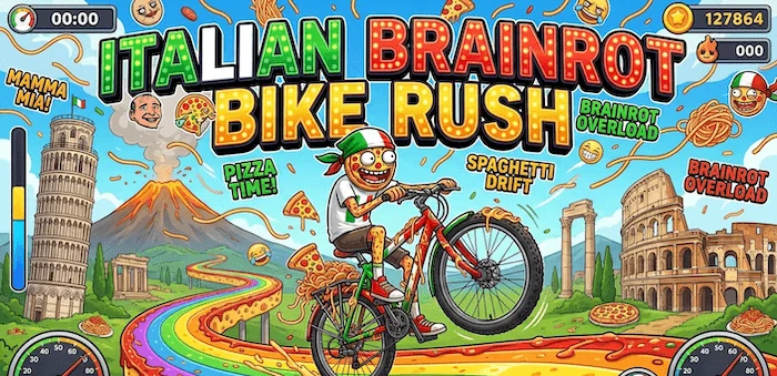 Italian Brainrot Bike Rush